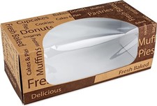 MT Products Brown Print Bakery Boxes - 9" x 4" x 3.5" Pastry Boxes - Pack of 15 Bakery Products price