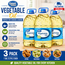 3 pack Great Value Vegetable Oil, 1 Gallon choice for all of your cooking Vegetable Oils price