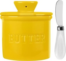 French Butter Crock For Spreadable Soft Butter,Large Capacity Keeper With Knife Spreadable price