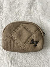 LUG SAND Taupe STASH Zip Matte Luxe RFID Pouch - New without tags Women's Wallet price