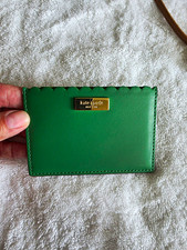 Kate Spade New York Green Scalloped Edge Card Wallet Slim Multi Card Slots Women's Wallet price