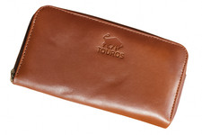 Premium Women Genuine Leather Bifold Wallet Elegant Zipper Clutch Card Organizer Women's Wallet price