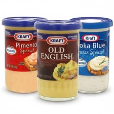 Kraft Old English / Pimento / Roka Blue Cheese Spread 5 oz Each Jar  New Cheese price
