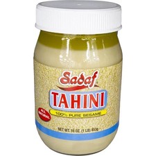 Sadaf Pure Sesame Tahini Sauce, 16 oz Jar Tahini, Molasses and Halva price