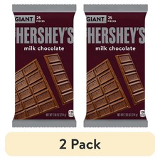 2pack Hershey's Milk Chocolate Giant Candy, Bar 7.56oz, 25Pieces Milk price