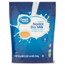 Great Value Instant Nonfat Dry Milk, 25.6 oz, Bag Milk price