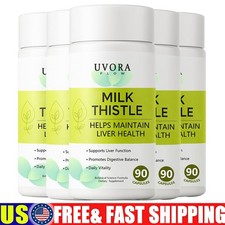 5x Uvora Milk Thistle Detox, Premium Herbal Supplement With Milk Thistle Extrac. Milk price