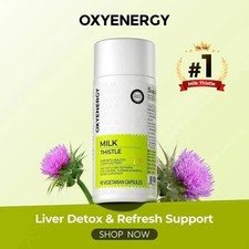 Oxyenergy Milk Thistle Liver Detox & Colon Cleanse,Natural Liver Health Support Milk price