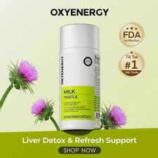 Oxyenergy Milk Thistle Liver Detox & Colon Cleanse,Natural Liver Health Support Milk price