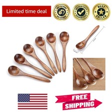 Exquisite 6-Piece Wooden Teaspoon Set - Perfect for Honey and Jam Honey and Jam price