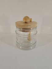 New Honey/Jam Jar with Wooden Lid and Spoon 10-ounce Honey and Jam price