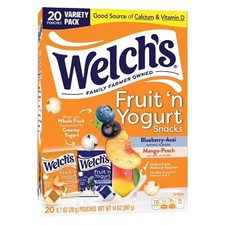 Welch's Fruit 'N Yogurt Blueberry-Acai. & Mango-Peach Soft Fruit Snacks, .7 oz Yogurt price