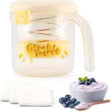 Greek Yogurt Strainer W/ Lid Reusable Yogurt Filter W/ Ultra Fine Mesh to Makes Yogurt price