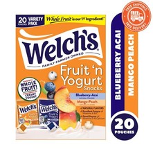 Welch’s Fruit N Yogurt Blueberry Acai Mango Peach 20ct 0.7oz Snacks Yogurt price