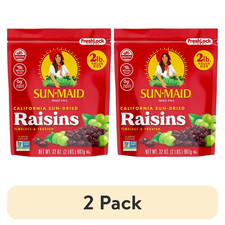 Sun-Maid California Sun-Dried Raisins - (2 Pack) 32 Oz Resealable Bag - Dried F Yogurt price