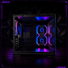 LOVINGCOOL ARGB GAMING PC MATX CASE – PANORAMIC TEMPERED GLASS w/ 3 FANS PC Cases price