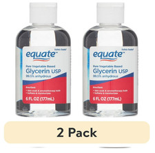 EQUATE PURE VEGETABLE BASED GLYCERIN USP 99.5% ANHYDROUS 6.oz , 2 Pack Vegetables price
