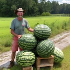 🍉20 FLORIDA GIANT WATERMELON SEEDS | HEIRLOOM NON-GMO | HUGE | FREE SHIPPING Fruits price