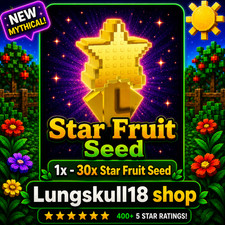 🪴Grow a Garden 2| Star Fruit seeds 1x - 30x | GAG2 Fast and Cheap! Fruits price