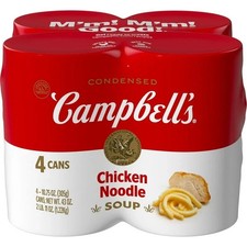 Campbell’s Condensed Chicken Noodle Soup, 10.75 oz Can (4 Pack) Canned price