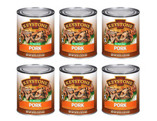 (6 Cans) Keystone Pork **ALL NATURAL - NO PRESERVATIVES - FULLY COOKED** 28oz Canned price