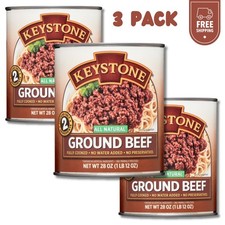 Free Shipping Keystone All Natural Ground Beef, 28 oz Can 3 cans Canned price