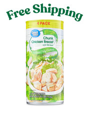 Great Value Chunk Chicken Breast, 12.5 oz Can (4 Pack) Canned price