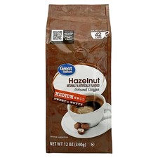 Great Value Hazelnut Medium Roast Ground Coffee, 12 oz Bag Coffee price