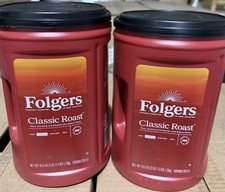 Folgers Classic Roast Medium Roast Ground Coffee, 43.5 oz (2 Pack) 07/25 Coffee price