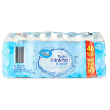 Great Value Purified Drinking Water, 16.9 fl oz Bottles, 40 Count Pack Carbonated Drinks price