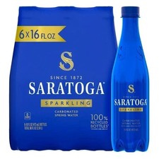 Sparkling Water Bottles, 6-Pack – Carbonated Spring Bottled Water – Recycled ... Carbonated Drinks price