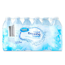Great Value Purified Drinking Water, 16.9 fl oz, 24 Count Carbonated Drinks price