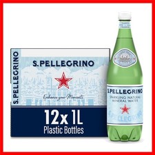 S.Pellegrino Sparkling Mineral Water Pack of 12 — Pure Italian Bubbles and Na... Mineral Water and Soda price