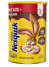 Nestle Nesquik Chocolate Flavor Powder Stir In Drink Mix Canister, 38oz Hot Powdered Drinks price