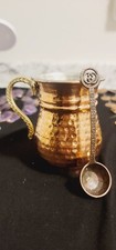 Handmade Copper Ayran/Cup/Mug/ Premium Copper with Brass Handle Made in Turkey Ayran price