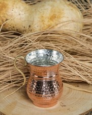 Turkish Traditional Copper Mug Soft Drink Cups Brass Handle Ayran Glass Ayran price