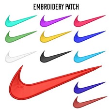 SWOOSH Logo Patch 2.25" Embroidered Iron/Sew-on Badge for Jackets, Hats,Bags Badge price