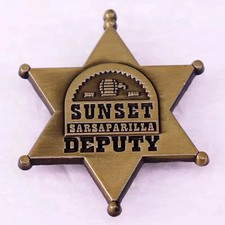 Fallout Sunset Sarsaparilla Deputy Metal Badge Star Pin Badge price