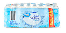 Great Value Purified Drinking Water, 16.9 fl oz Bottles, 40 Count Pack Water price