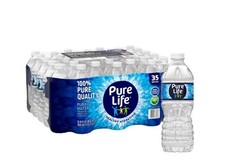 Pure Life Purified Water, 16.9 Fl Oz, 35-Pack Plastic Bottles Water price