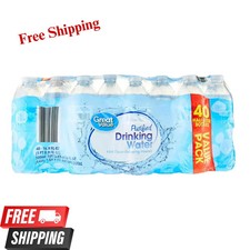 Great Value Purified Drinking Water, 16.9 Fl. Oz., 40 Count***** Water price