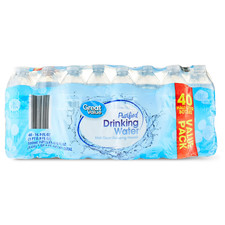 Great Value Purified Drinking Water, 16.9 fl oz Bottles, 40 Count Pack Water price