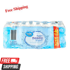 Great Value Purified Drinking Water, 16.9 Fl. Oz., 40 Count***** Water price