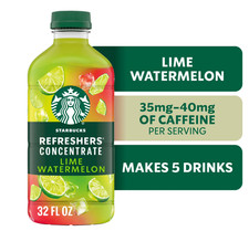 STARBUCKS Refresher Lime Watermelon Concentrate 32floz Bottle Lemonade and Fruit Juice price
