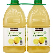 KIRKLAND SIGNATURE ORGANIC LEMONADE 2/96 OZ Lemonade and Fruit Juice price