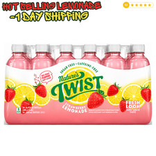 Nature's Twist Sugar Free Strawberry Lemon 16.9oz 24 Pack Refreshing Drink Lemonade and Fruit Juice price