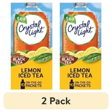NEW Crystal Light On-The-Go Lemon Iced Tea Drink Mix 10ct (2 Packs) Cold Powdered Drinks price