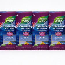 Lot of 4 Nature's Way Umcka Cold Relief Hot Drink Day & Night Lemon Honey-Lemon Cold Powdered Drinks price
