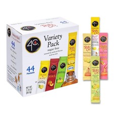 Powder Drink Mix Packets, Iced Tea Variety 1 Pack, 44 Count, Singles Stix On ... Cold Powdered Drinks price
