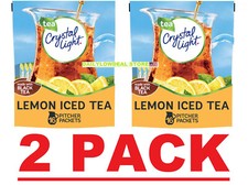 2 PACK - 16ct Crystal Light Lemon Iced Tea Powdered Drink Mix (Total 32 Packets) Cold Powdered Drinks price